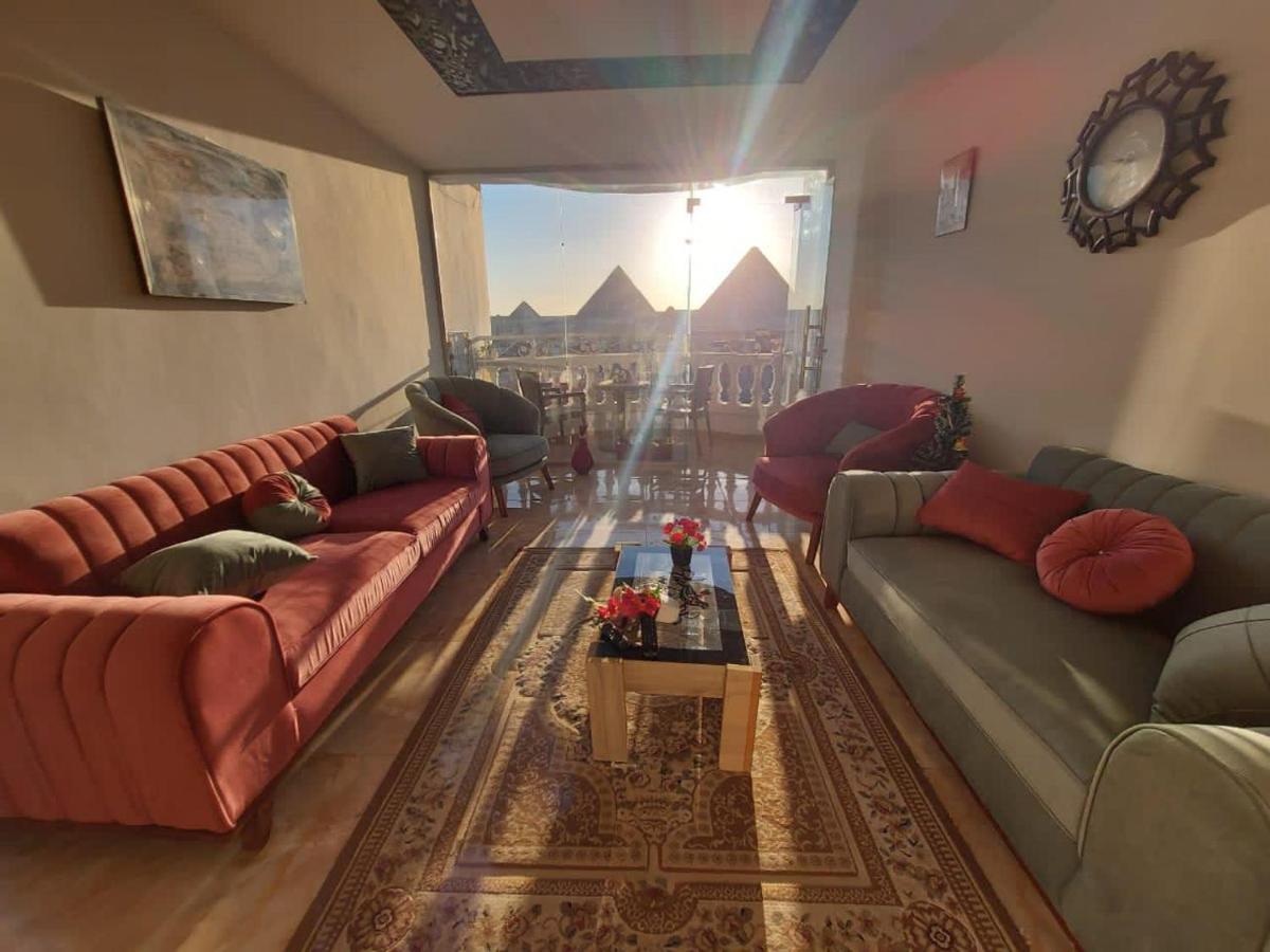 Full Pyramids View Apartment With Balcony For 8 P Kafret el-Gabal Zewnętrze zdjęcie