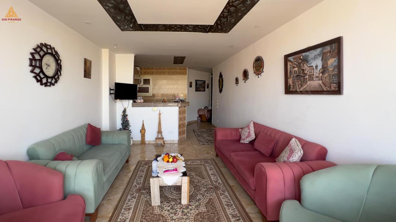 Full Pyramids View Apartment With Balcony For 8 P Kafret el-Gabal Zewnętrze zdjęcie