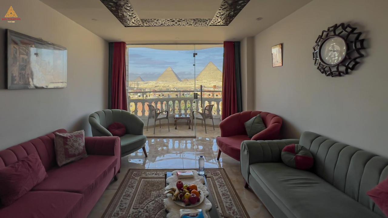 Full Pyramids View Apartment With Balcony For 8 P Kafret el-Gabal Zewnętrze zdjęcie