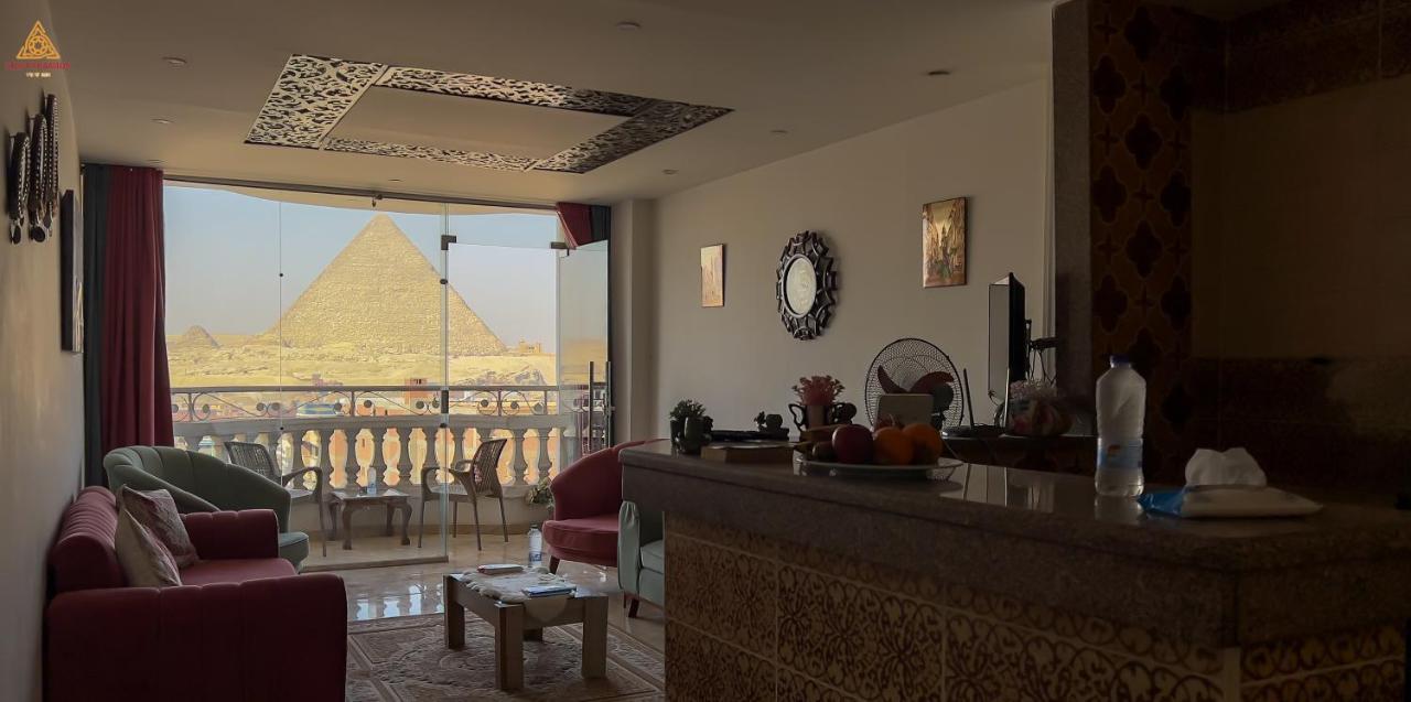 Full Pyramids View Apartment With Balcony For 8 P Kafret el-Gabal Zewnętrze zdjęcie
