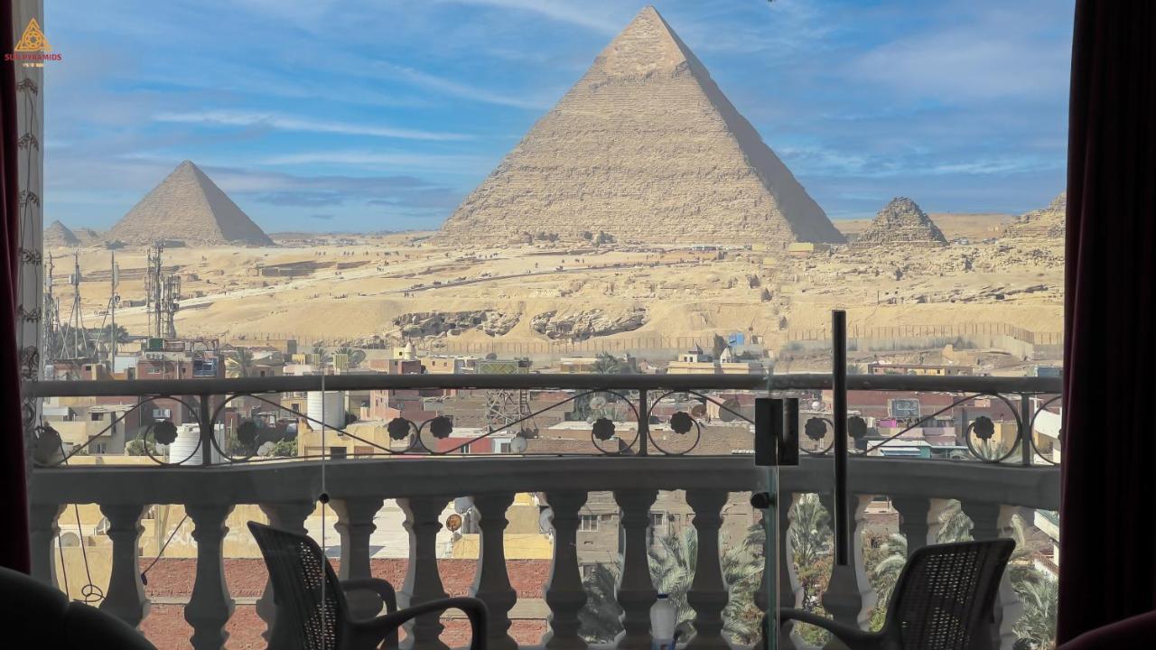 Full Pyramids View Apartment With Balcony For 8 P Kafret el-Gabal Zewnętrze zdjęcie