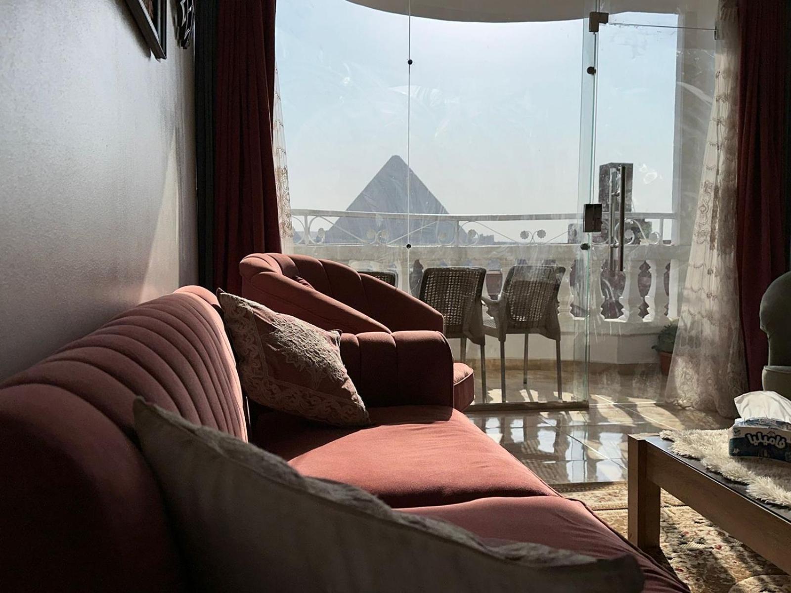 Full Pyramids View Apartment With Balcony For 8 P Kafret el-Gabal Zewnętrze zdjęcie